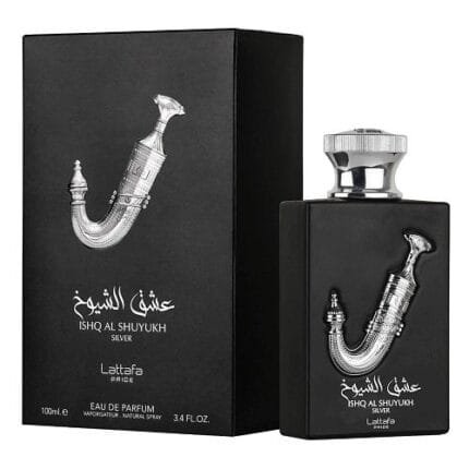 לטאפה אישק אל שיוח' סילבר - Lattafa Perfumes Ishq Al Shuyukh Silver - בושם לגבר - 100 מ"ל EDP (מקורי)