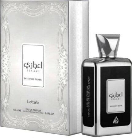 לטאפה אג'אזי אינטנסיב סילבר - Lattafa Ejaazi Intensive Silver - בושם יוניסקס - 100 מ"ל א.ד.פ (מקורי)