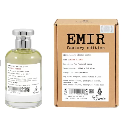 אמיר אולטרה סיטרוס פקטורי אדישן - Emir Ultra Citrus Factory Edition - בושם יוניסקס - 100 מ"ל EDP (מקורי)