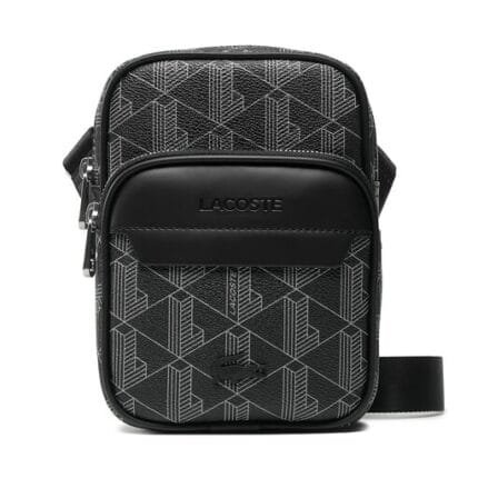 לקוסט תיק צד The Blend Monogram Print - Lacoste The Blend Monogram Print Crossbody Bag (מקורי)