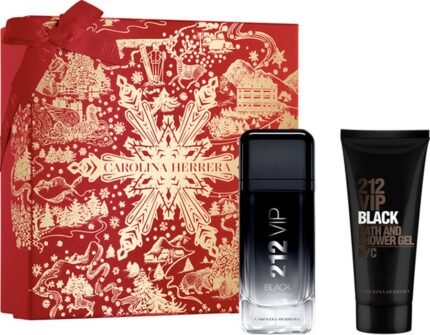 קרולינה הררה 212 וי.איי.פי בלאק סט - Carolina Herrera 212 Vip Black Set - בושם לגבר - 100 מ"ל א.ד.פ. (מקורי)