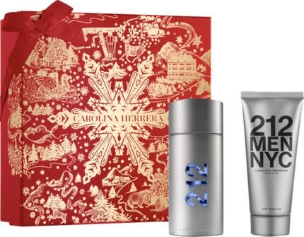 קרולינה הררה 212 מן - Carolina Herrera 212 Men NYC Set - בושם לגבר - סט 100 מ"ל EDT + אפטר שייב 100 מ"ל (מקורי)