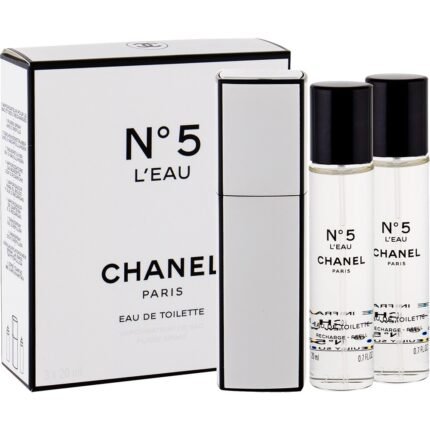 שאנל מס' 5 לה או - Chanel No 5 L'Eau - בושם לאישה - 3*20 מ"ל א.ד.ט. (מקורי)