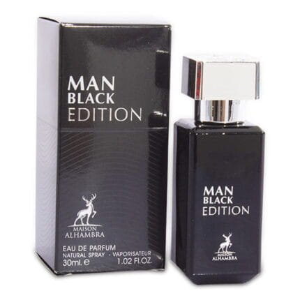 מייסון אלחמברה מאן בלאק אדישן - Maison Alhambra Man Black Edition - בושם לגבר - 30 מ"ל או דה פרפיום (מקורי)