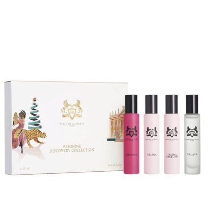 פרפיום דה מרלי סט מיני דלינה, אוריאנה, דלינה אקסקלוסיף וואליה - Parfums de Marly Mini Set w Delina, Oriana, Delina Exclusif, Valaya - בושם לאישה - 410 מ"ל Parfum (מקורי)