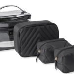 ויקטוריה'ס סיקרט תיק רחצה 4 חלקים שחור - Victoria's Secret Toiletry Bag 4pc Black (מקורי)